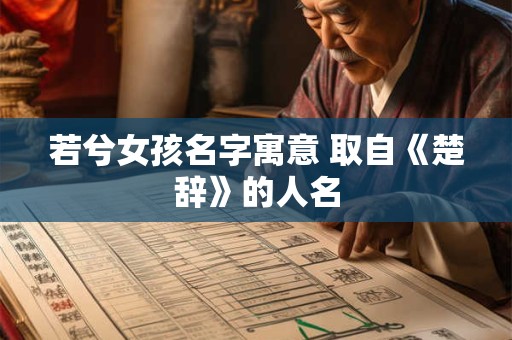 若兮女孩名字寓意 取自《楚辞》的人名