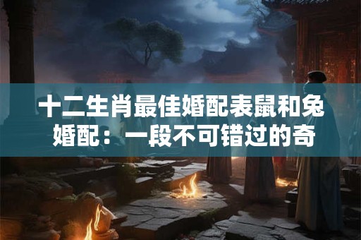十二生肖最佳婚配表鼠和兔 婚配：一段不可错过的奇妙组合！