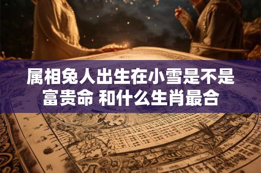 详细阅读:属相兔人出生在小雪是不是富贵命 和什么生肖最合 属相兔人出生在小雪是不是富贵命 和什么生肖最合