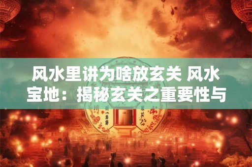 风水里讲为啥放玄关 风水宝地：揭秘玄关之重要性与摆放之道
