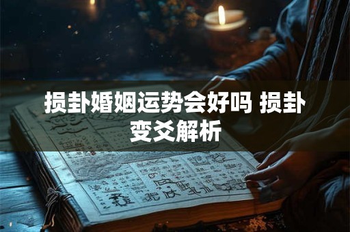 损卦婚姻运势会好吗 损卦变爻解析