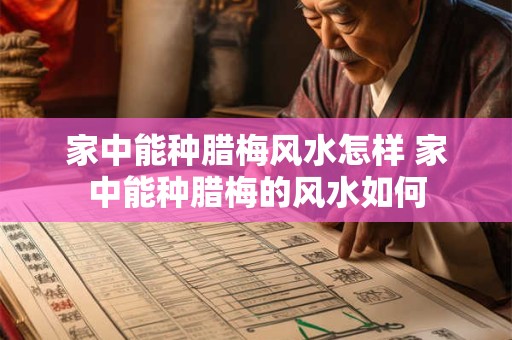 家中能种腊梅风水怎样 家中能种腊梅的风水如何