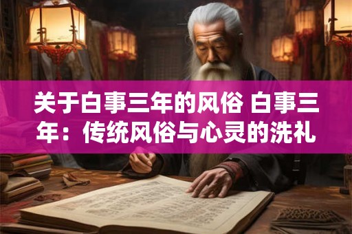 关于白事三年的风俗 白事三年：传统风俗与心灵的洗礼