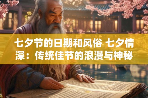 七夕节的日期和风俗 七夕情深：传统佳节的浪漫与神秘