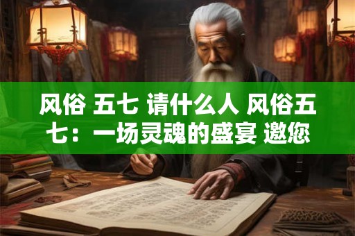 风俗 五七 请什么人 风俗五七：一场灵魂的盛宴 邀您共襄