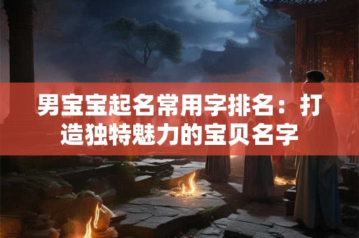男宝宝起名常用字排名：打造独特魅力的宝贝名字