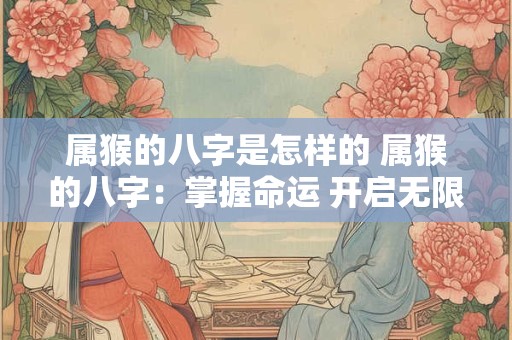 属猴的八字是怎样的 属猴的八字：掌握命运 开启无限可能！