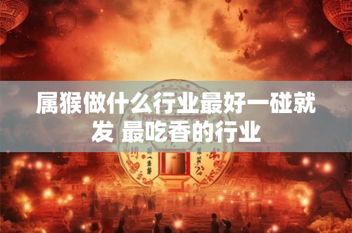 属猴做什么行业最好一碰就发 最吃香的行业