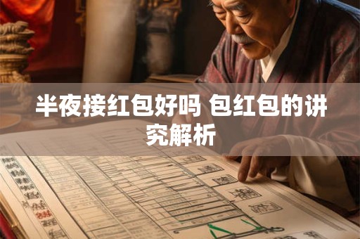 半夜接红包好吗 包红包的讲究解析