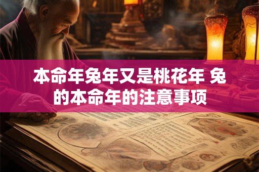 本命年兔年又是桃花年 兔的本命年的注意事项
