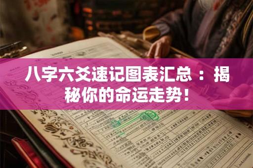 八字六爻速记图表汇总 ：揭秘你的命运走势！