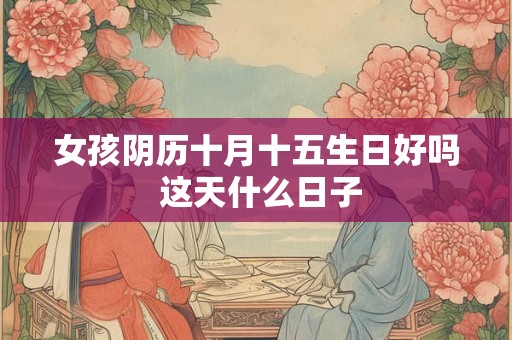 女孩阴历十月十五生日好吗 这天什么日子