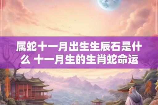 属蛇十一月出生生辰石是什么 十一月生的生肖蛇命运