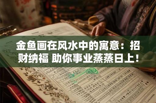 金鱼画在风水中的寓意：招财纳福 助你事业蒸蒸日上！