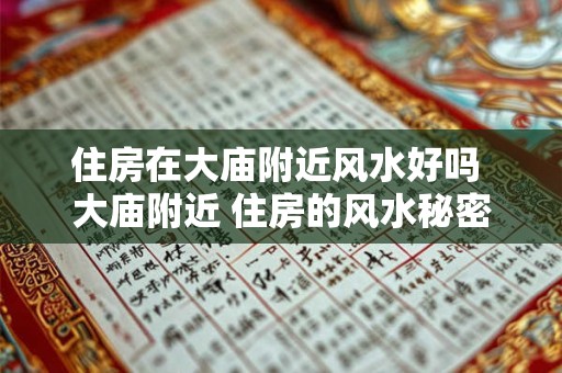 住房在大庙附近风水好吗 大庙附近 住房的风水秘密！
