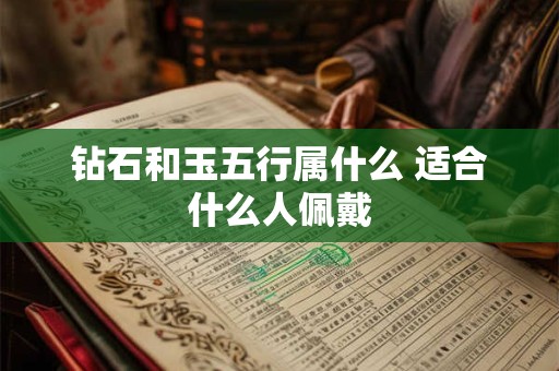 钻石和玉五行属什么 适合什么人佩戴