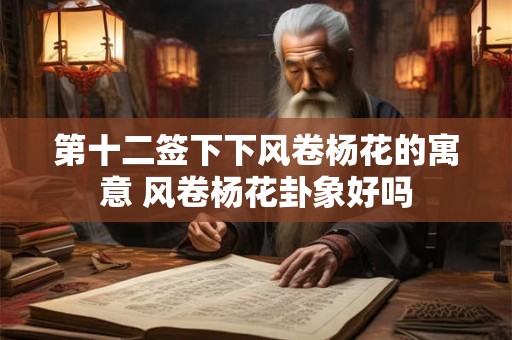 第十二签下下风卷杨花的寓意 风卷杨花卦象好吗