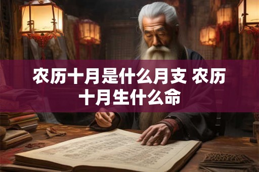 农历十月是什么月支 农历十月生什么命