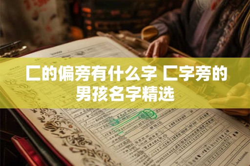 匚的偏旁有什么字 匚字旁的男孩名字精选