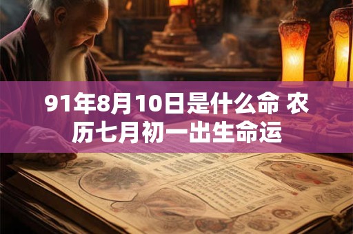 91年8月10日是什么命 农历七月初一出生命运