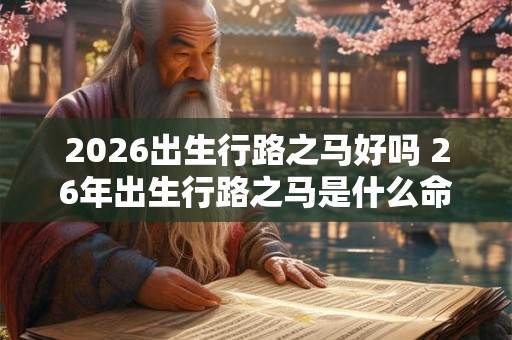 2026出生行路之马好吗 26年出生行路之马是什么命