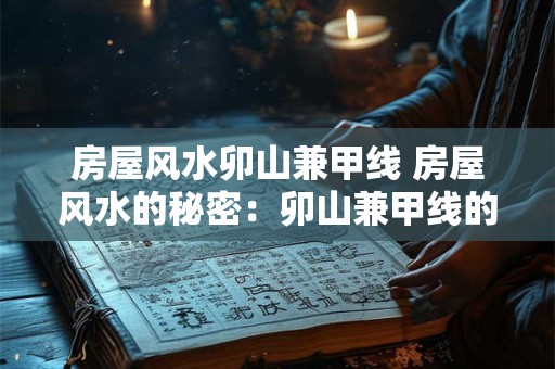 房屋风水卯山兼甲线 房屋风水的秘密：卯山兼甲线的神奇力量