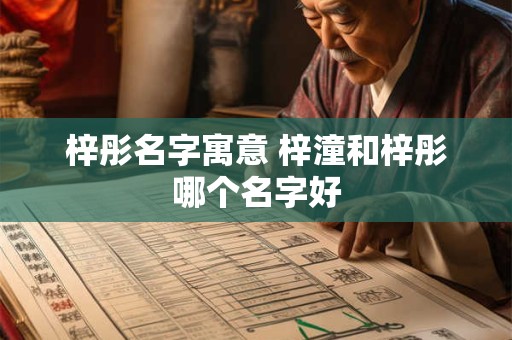梓彤名字寓意 梓潼和梓彤哪个名字好