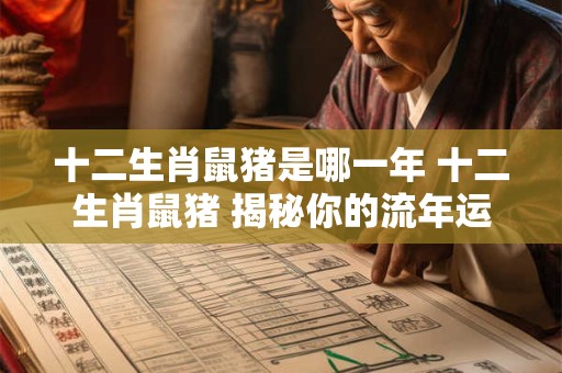 十二生肖鼠猪是哪一年 十二生肖鼠猪 揭秘你的流年运势！