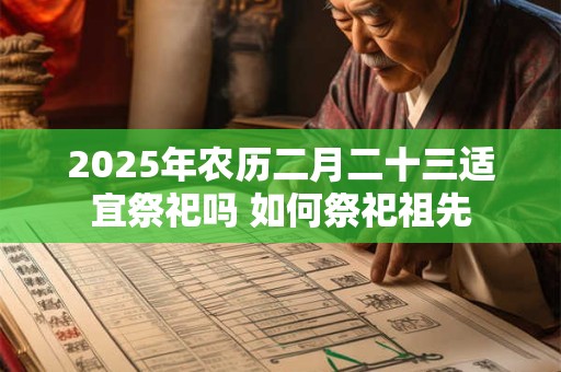 2025年农历二月二十三适宜祭祀吗 如何祭祀祖先