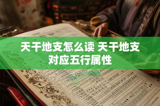 天干地支怎么读 天干地支对应五行属性