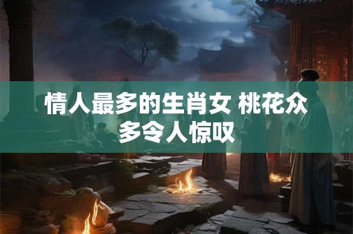 情人最多的生肖女 桃花众多令人惊叹