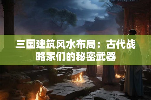 三国建筑风水布局：古代战略家们的秘密武器