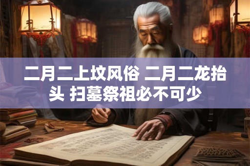 二月二上坟风俗 二月二龙抬头 扫墓祭祖必不可少