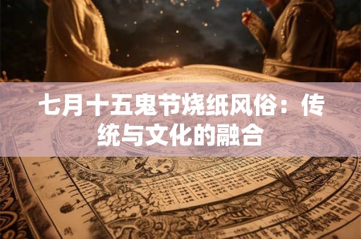 七月十五鬼节烧纸风俗：传统与文化的融合