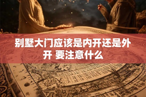 别墅大门应该是内开还是外开 要注意什么