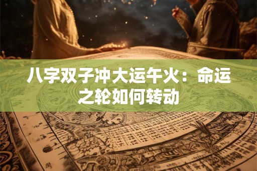 八字双子冲大运午火：命运之轮如何转动