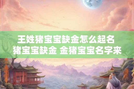 王姓猪宝宝缺金怎么起名 猪宝宝缺金 金猪宝宝名字来袭！