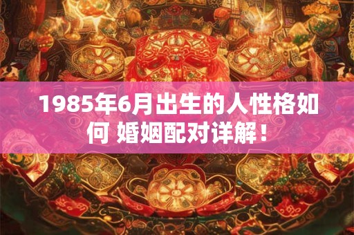 1985年6月出生的人性格如何 婚姻配对详解！