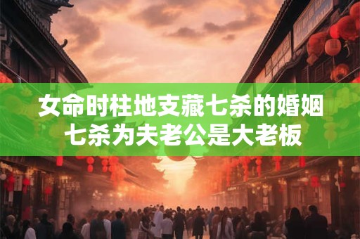 女命时柱地支藏七杀的婚姻 七杀为夫老公是大老板