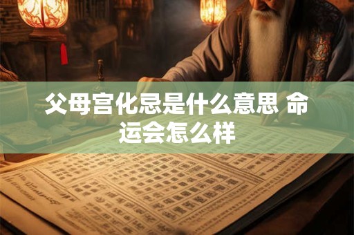父母宫化忌是什么意思 命运会怎么样