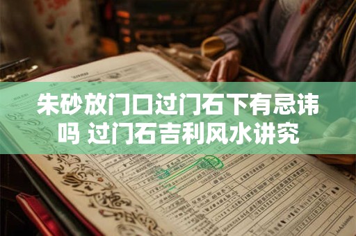 朱砂放门口过门石下有忌讳吗 过门石吉利风水讲究