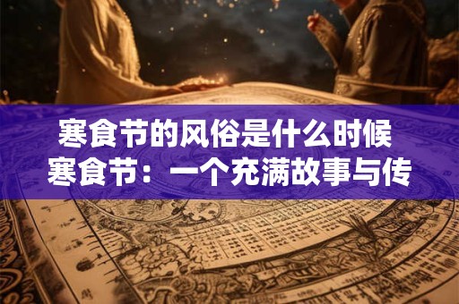 寒食节的风俗是什么时候 寒食节：一个充满故事与传统的节日