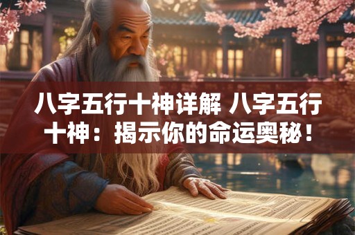 八字五行十神详解 八字五行十神：揭示你的命运奥秘！
