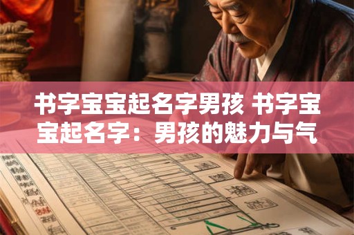 详细阅读:书字宝宝起名字男孩 书字宝宝起名字:男孩的魅力与气质之旅 书字宝宝起名字男孩 书字宝宝起名字:男孩的魅力与气质之旅