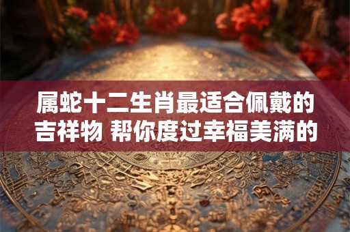 属蛇十二生肖最适合佩戴的吉祥物 帮你度过幸福美满的一年！