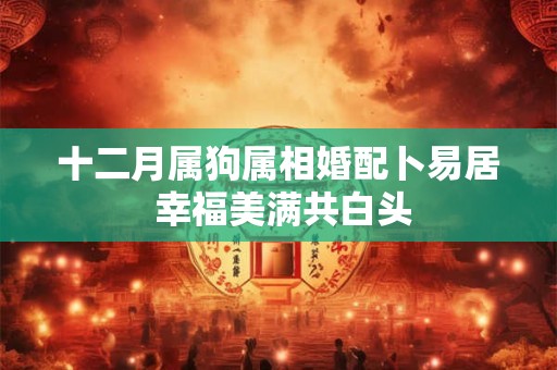 十二月属狗属相婚配卜易居 幸福美满共白头