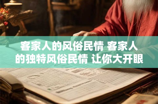 客家人的风俗民情 客家人的独特风俗民情 让你大开眼界！