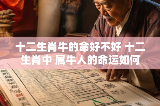 十二生肖牛的命好不好 十二生肖中 属牛人的命运如何