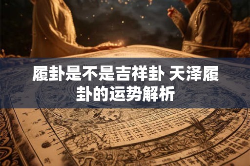 履卦是不是吉祥卦 天泽履卦的运势解析