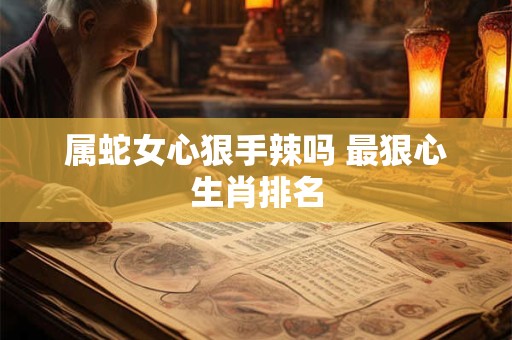 属蛇女心狠手辣吗 最狠心生肖排名